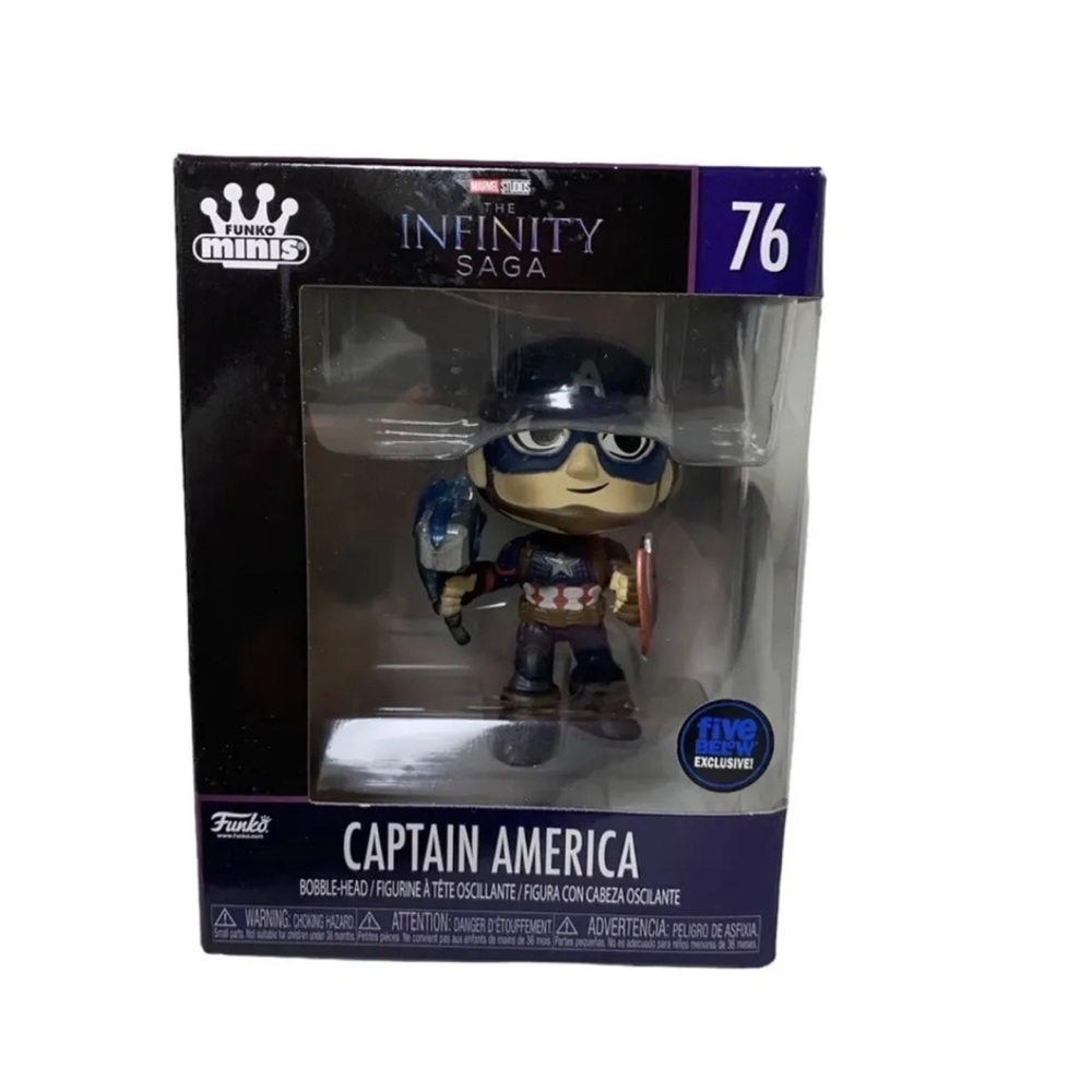Funko Minis Marvel Infinity Saga #76 - Captain America Bobble Head Collectible